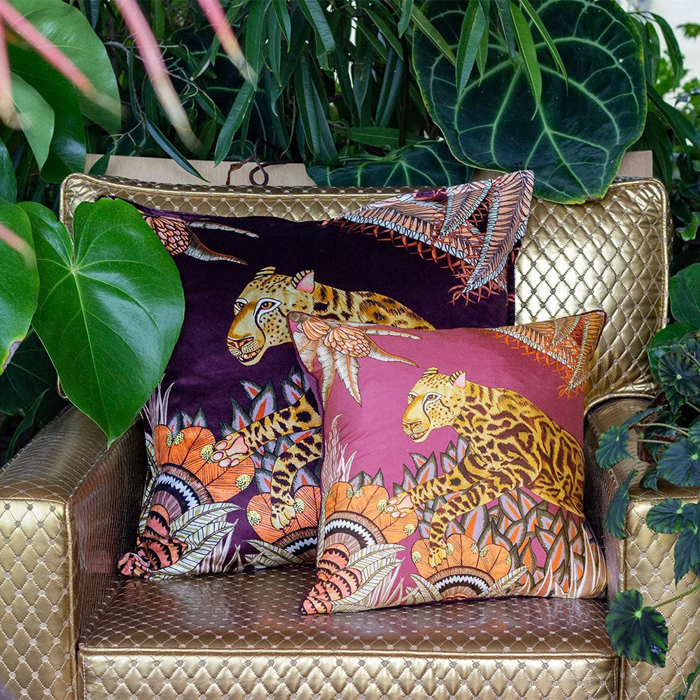 Cheetah Kings Forest Pillow