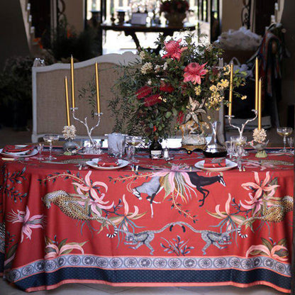 Leopard Lily Tablecloth Small