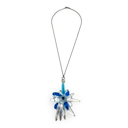 Necklace- Light Blue Amulet