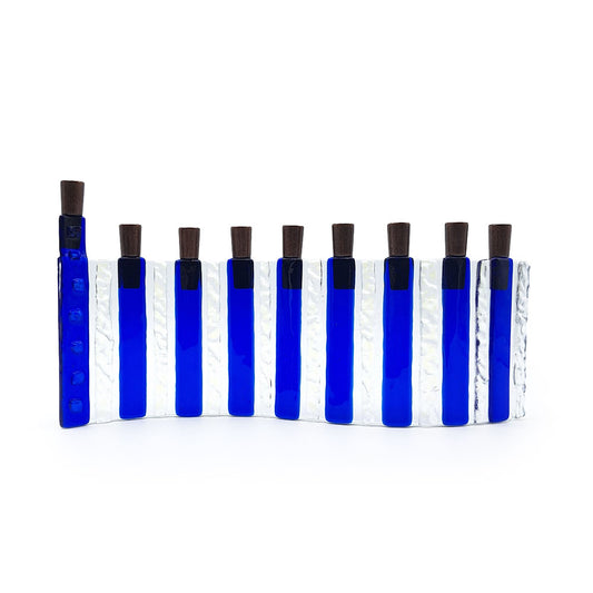 Menorah- Bold Blue