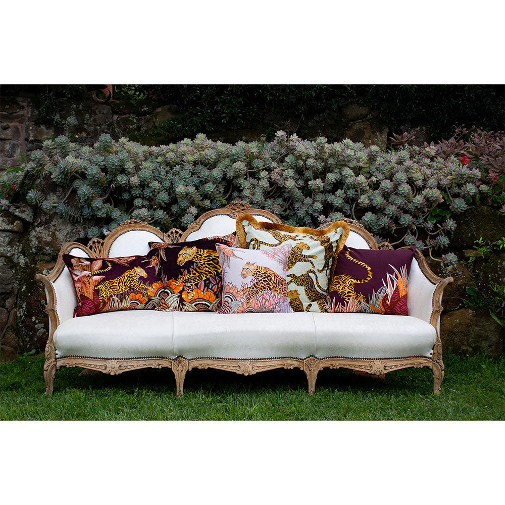 Cheetah Kings Forest Pillow