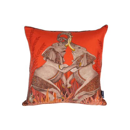 Dancing Elephants Pillow
