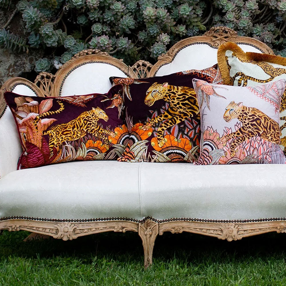 Cheetah Kings Forest Lumbar Pillow