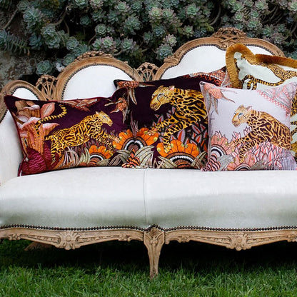 Cheetah Kings Forest Lumbar Pillow
