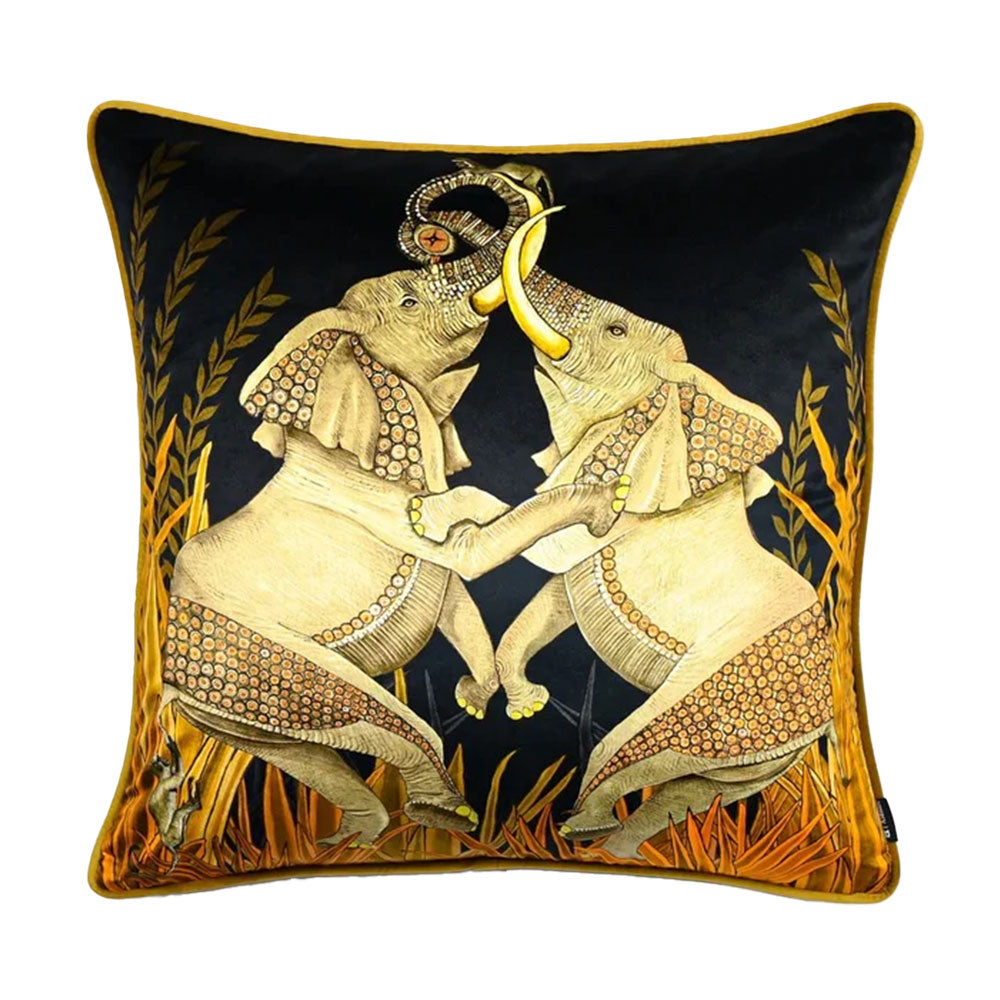 Dancing Elephants Pillow