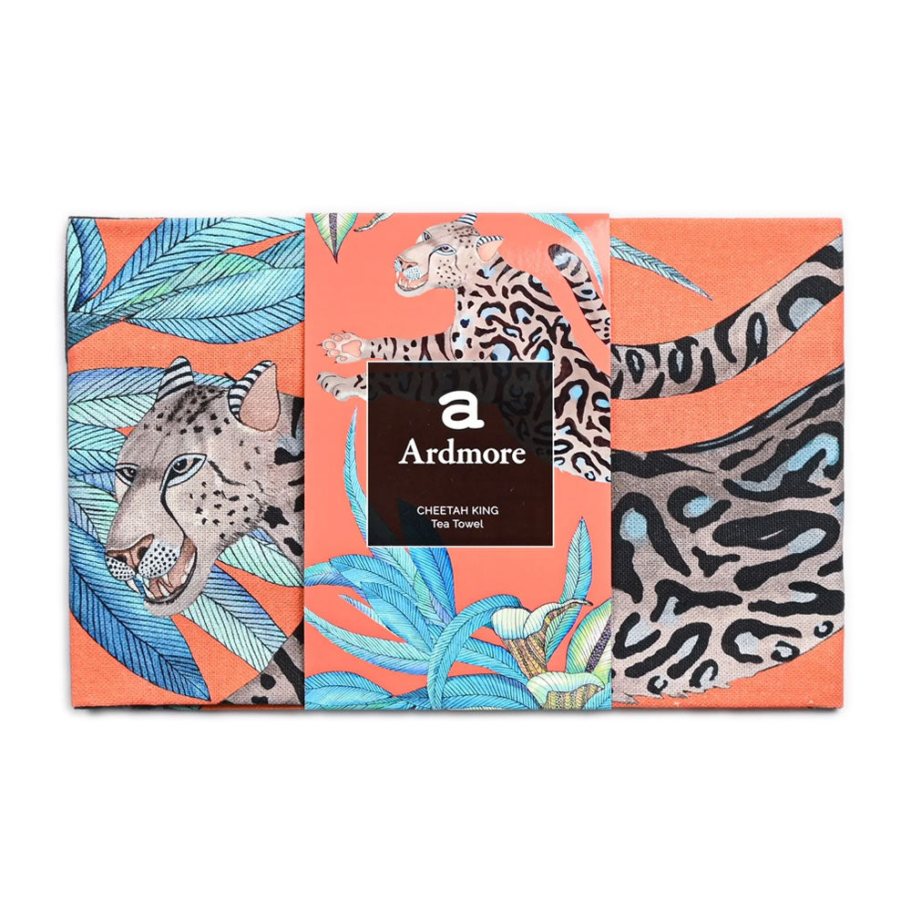 Cheetah Kings Tea Towel