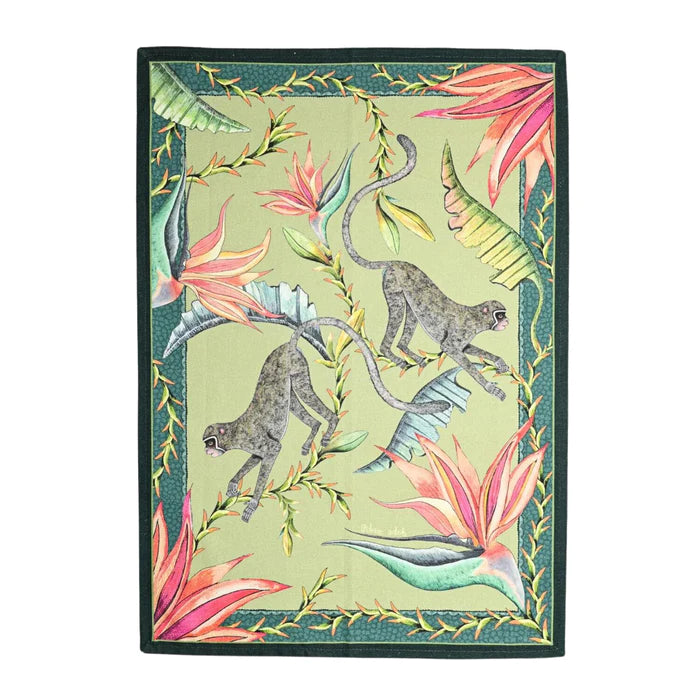 Monkey Paradise Tea Towel