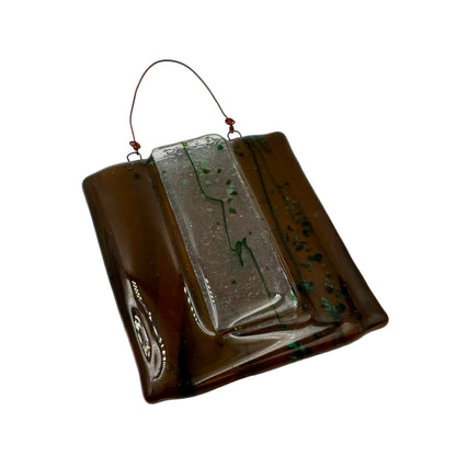 Woodgrain Wall Pocket Vase