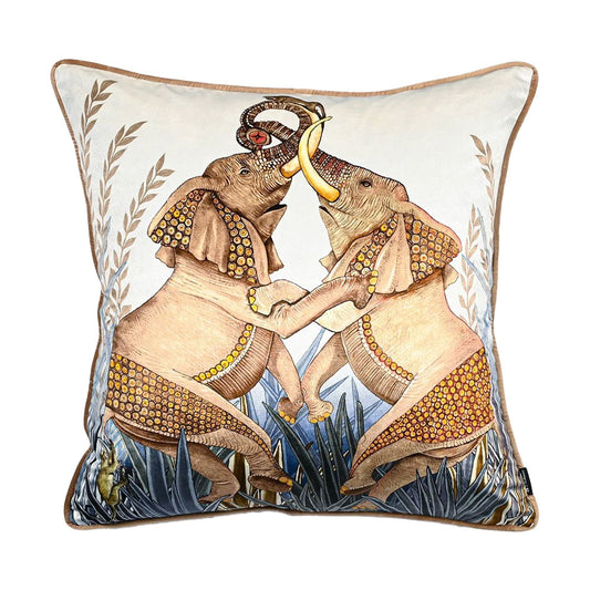 blue_tan_elephants_pillow