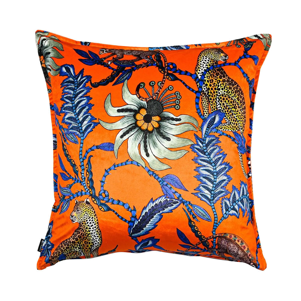 orange_blue_leopard_pillow