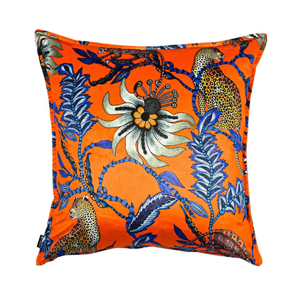 orange_blue_leopard_pillow