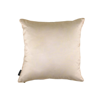 Back view of Thanda Pangolin pillow with solid off-white silk fabric.